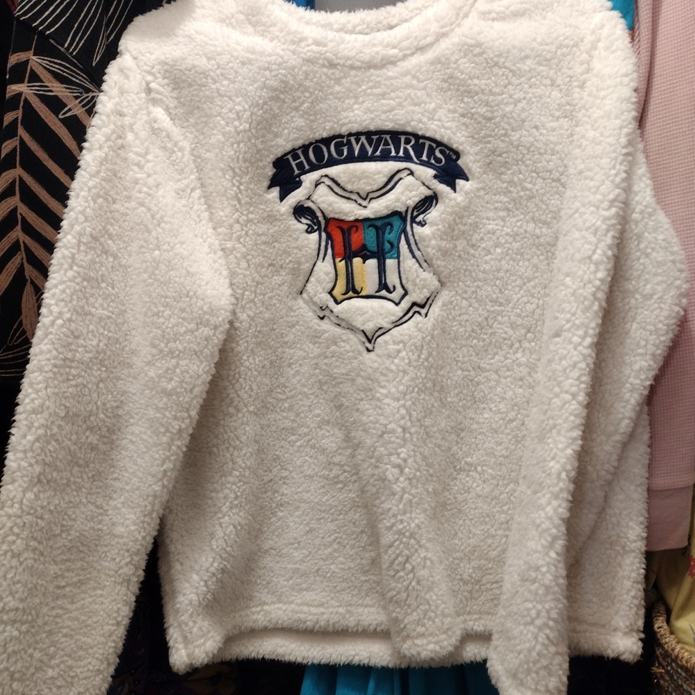 Hogwarts Kids Pajama Top - White